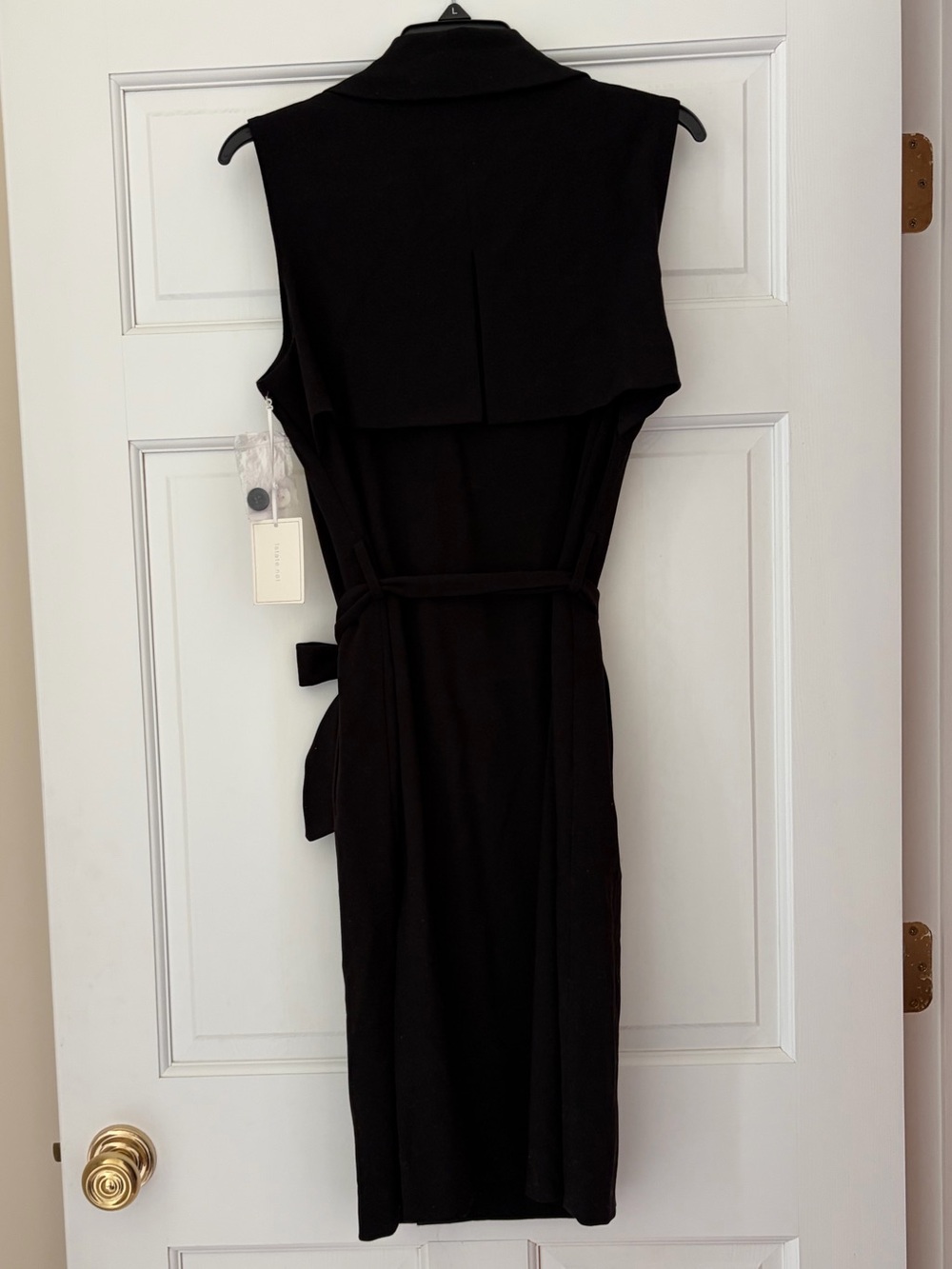 NWT 1. State Trench Midi Dress in Rich Black - Picture 4 of 10